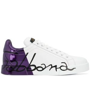 Dolce & Gabbana Metallic Heel Sneaker